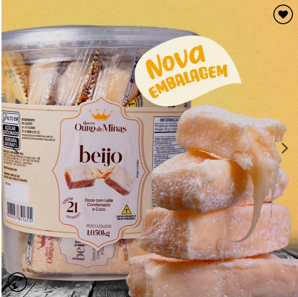 OURO DE MINAS BEIJINHO PT 21X50GRS